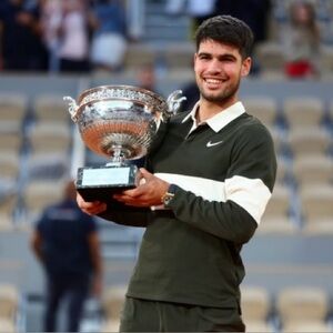 Nike Court Carlos Alcaraz Rugby Tennis Shirt French Open IB8141-355 Men's XL NWT